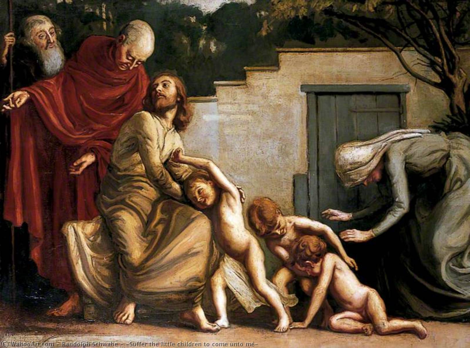 'suffer The Little Children To Come Unto Me' — Randolph Schwabe