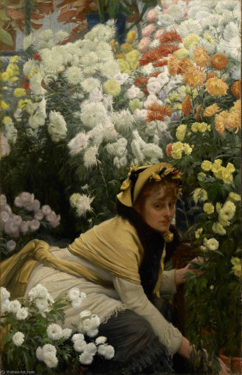 English Chrysanthemums — James Jaques Joseph Tissot