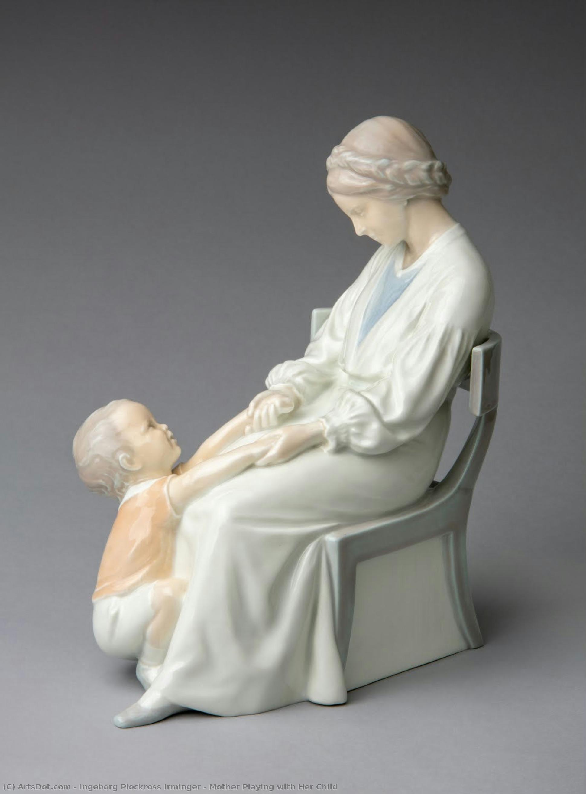 Mother Playing With Her Child — Ingeborg Plockross Irminger