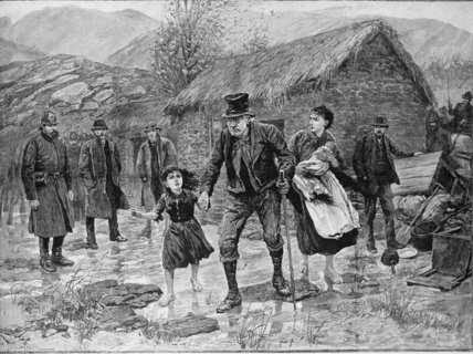 Scene At An Irish Eviction In County Kerry — Amédée Forestier