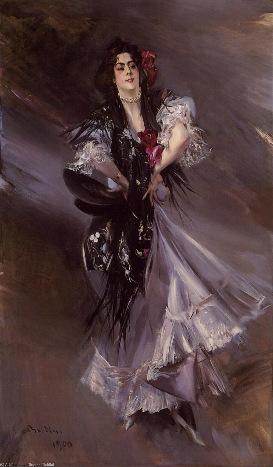 Portrait Of Anita De La Ferie - The Spanish Dancer — Giovanni Boldini