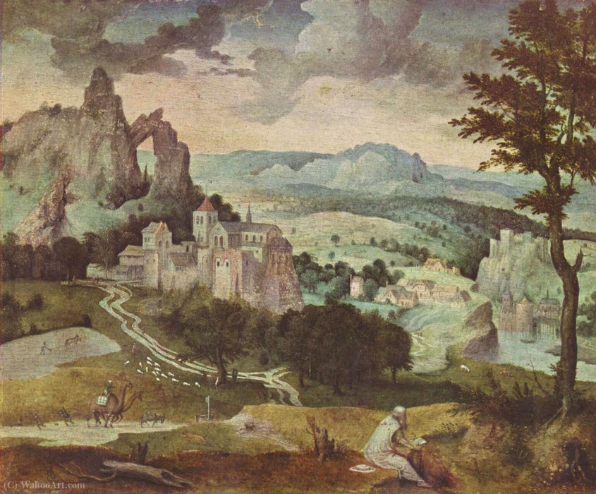 Jerome In A Landscape — Cornelis Massys