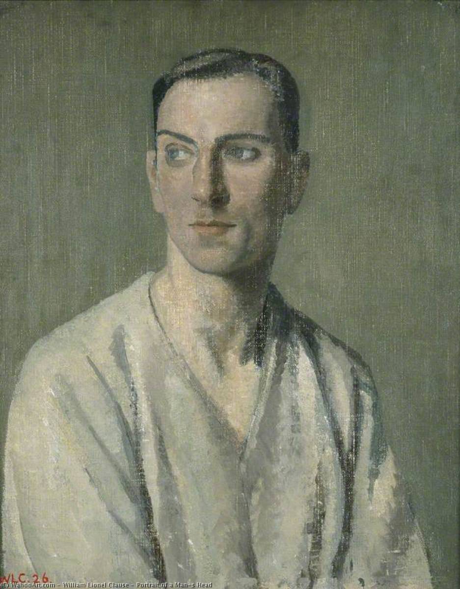 Portrait Of A Man's Head — William Lionel Clause