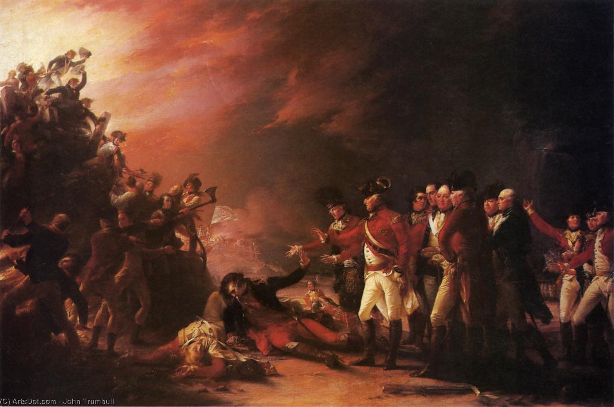 The Sortie Made By The Garrison Of Gibralter — John Trumbull