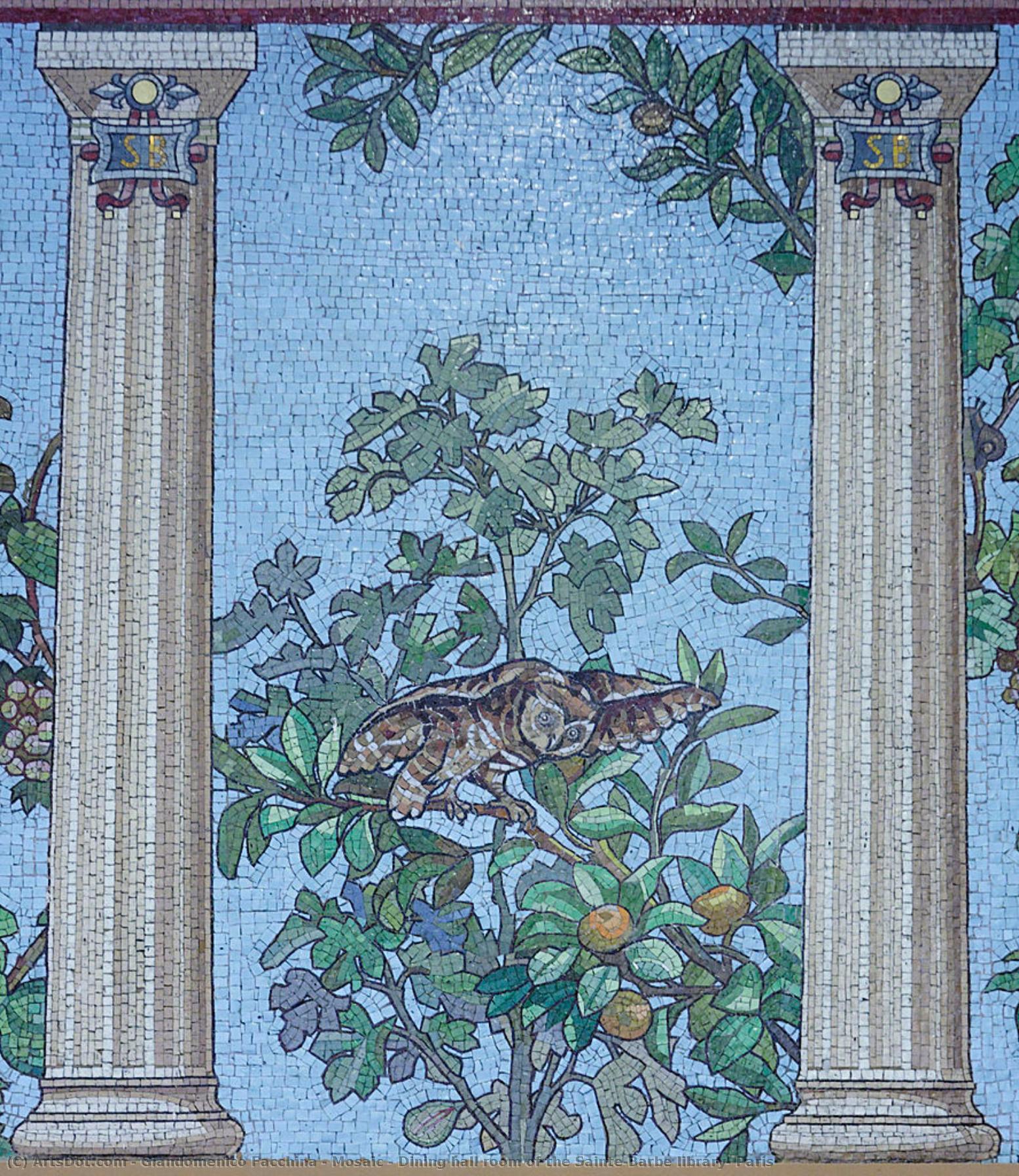 Mosaic - Dining Hall Room Of The Sainte-barbe Library, Paris — Giandomenico Facchina