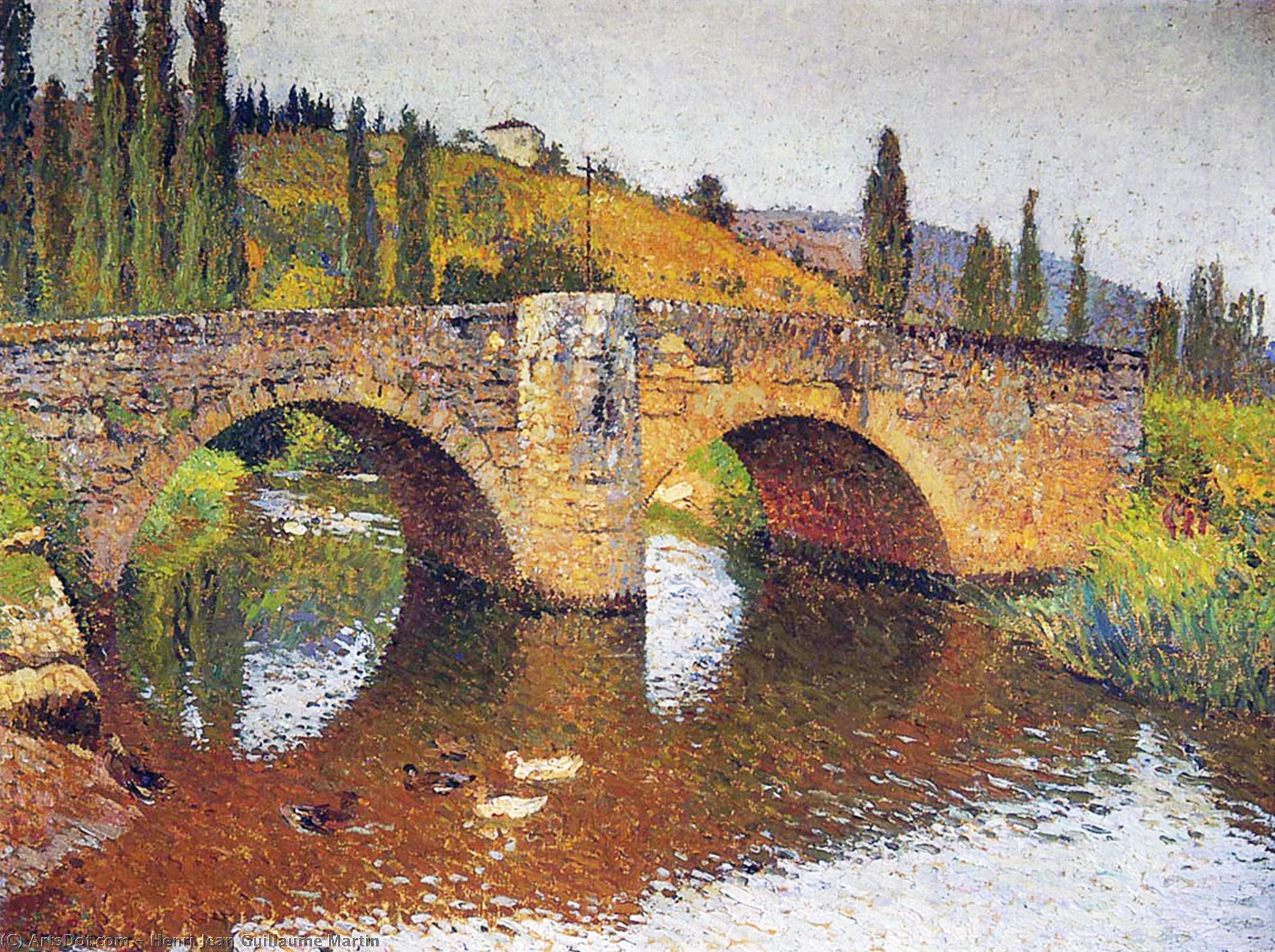 Le Pont En Labastide Du Vert — Henri Jean Guillaume Martin