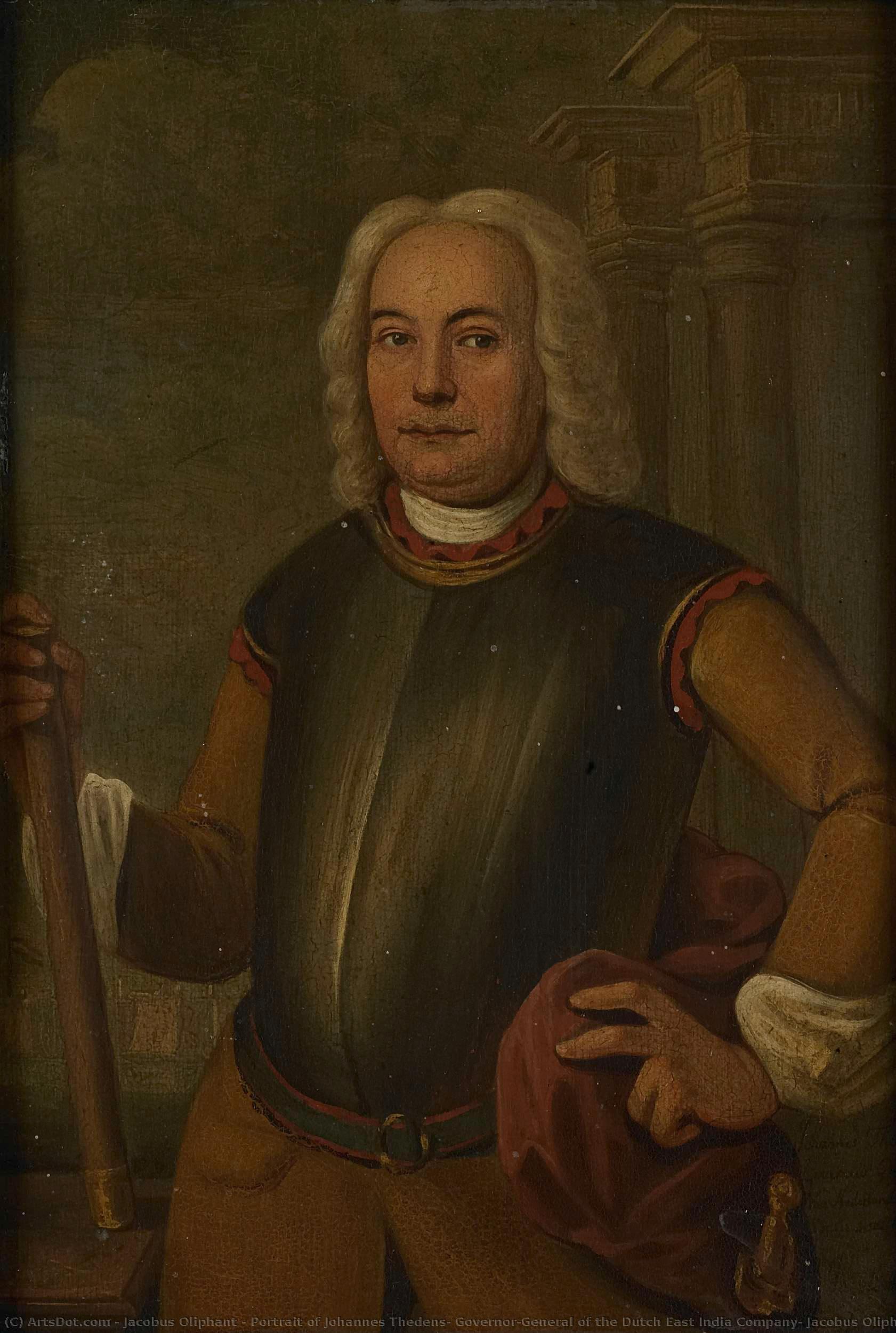 Portrait Of Johannes Thedens, Governor-general Of The Dutch East India Company, Jacobus Oliphant, 1742 — Jacobus Oliphant