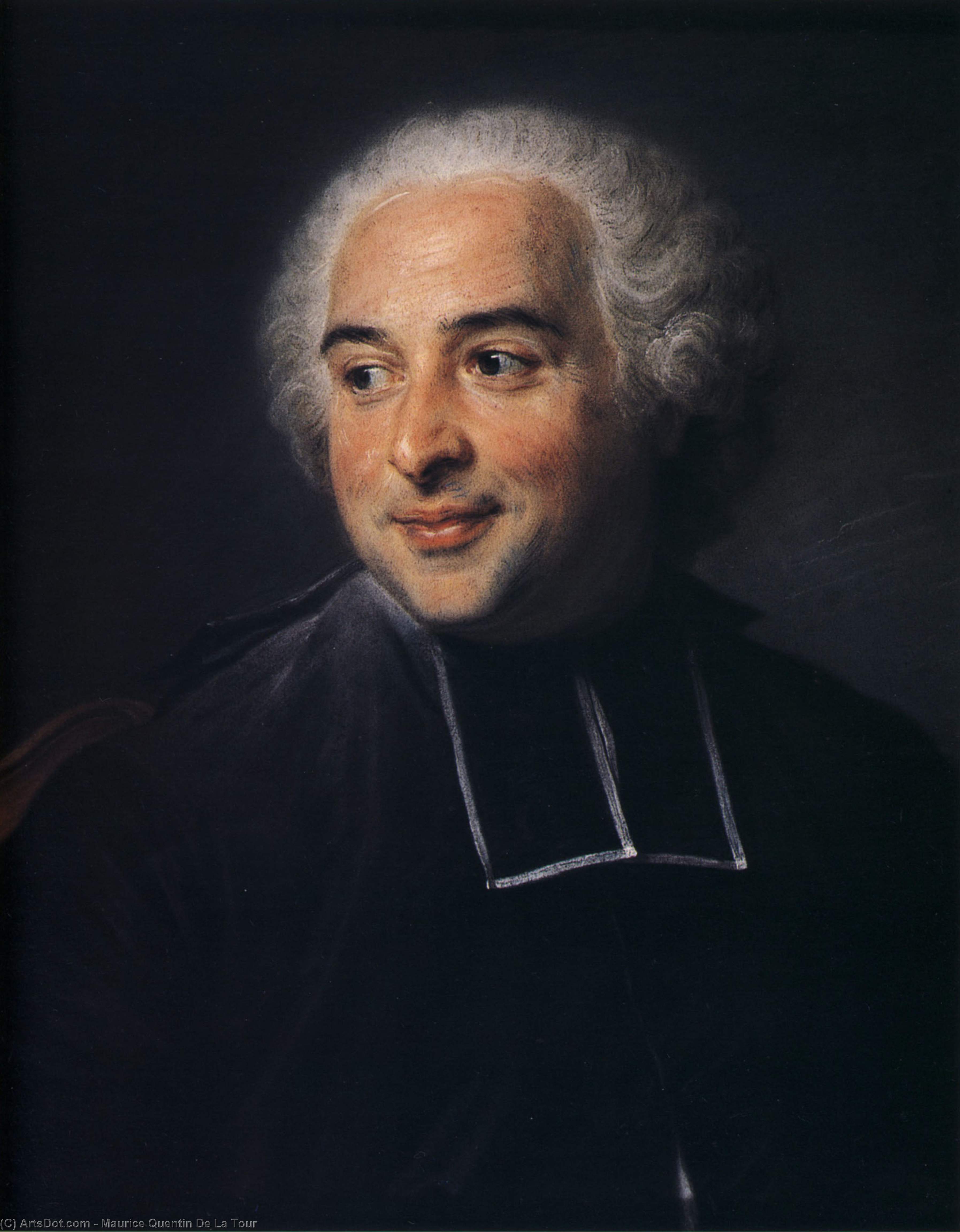 François-emmanuel Pommyer, Abbot Of Bonneval — Maurice Quentin De La Tour