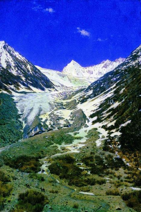 Glacier On The Way From Kashmir To Ladakh — Vasily Vasilevich Vereshchagin