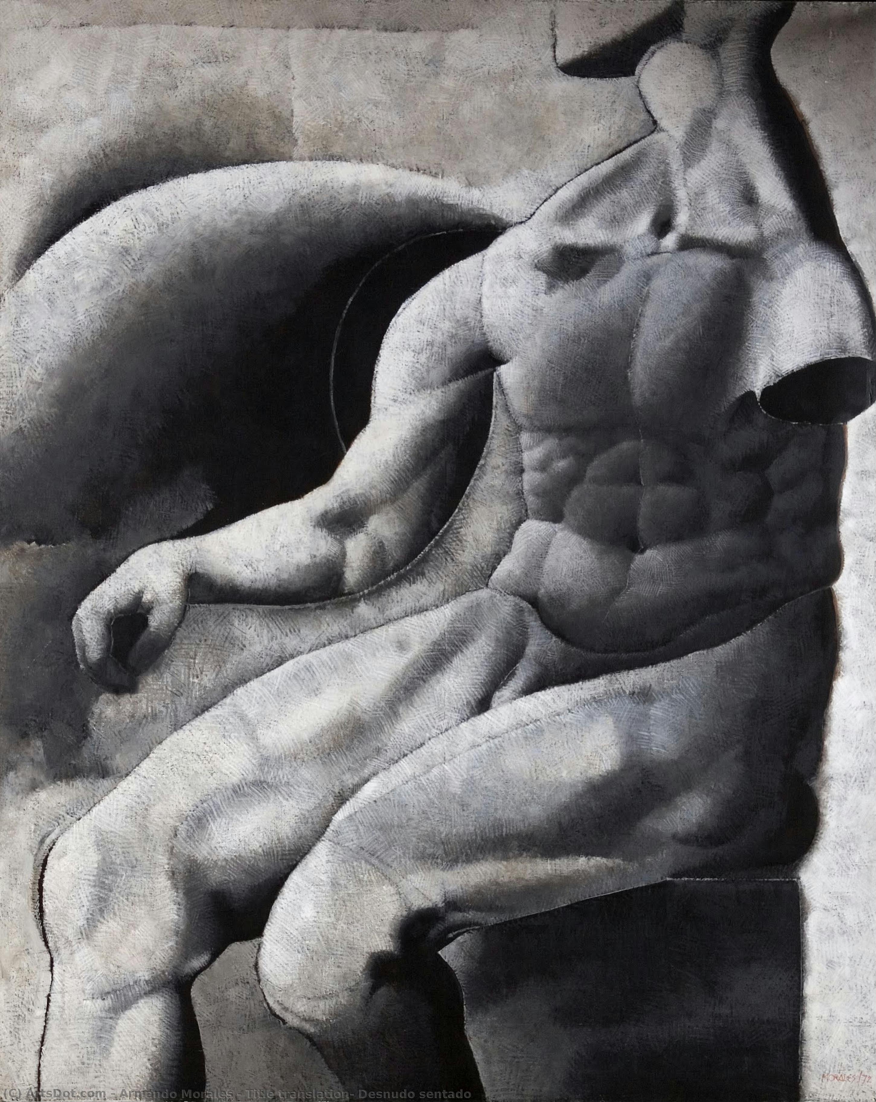 Title Translation: Desnudo Sentado — Armando Morales