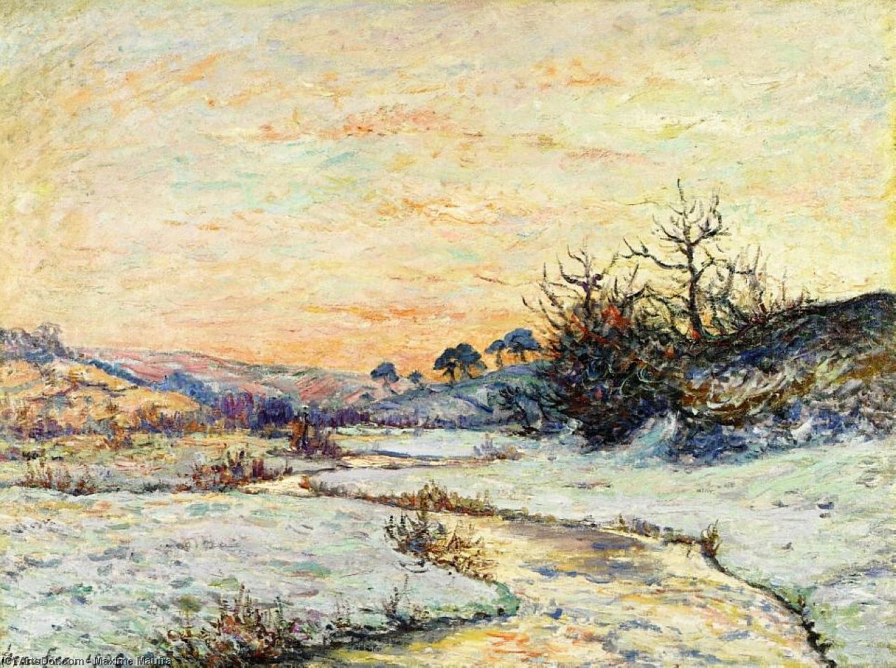 Morning In Winter — Maxime Emile Louis Maufra