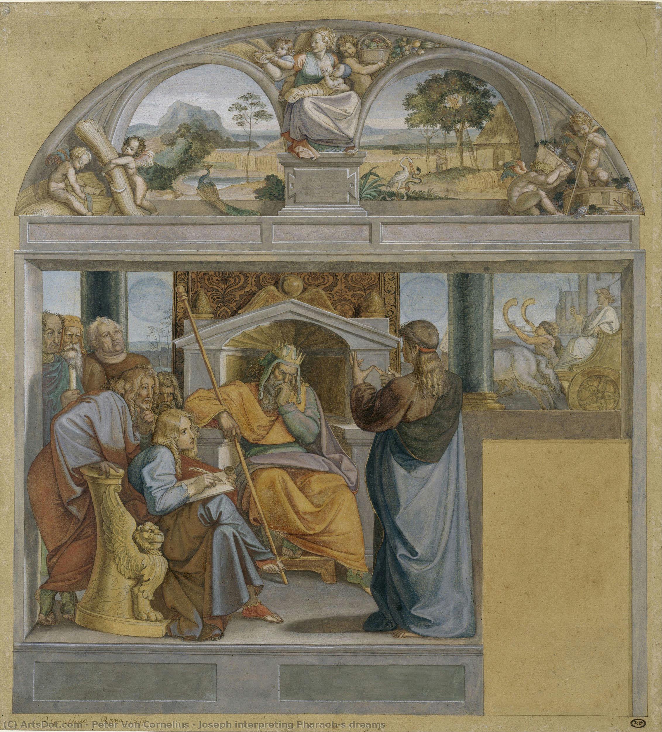 Joseph Interpreting Pharaoh’s Dreams — Peter Von Cornelius