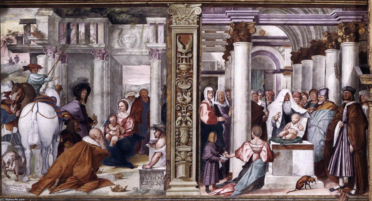 Adoration Of The Magi And Presentation In The Temple — Giovan Francesco Bembo