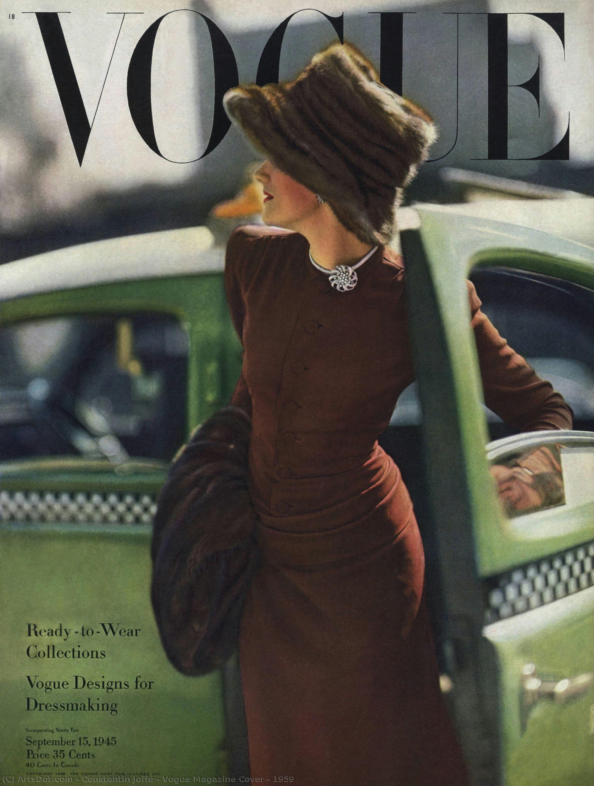 Vogue Magazine Cover - 1959 — Constantin Joffé