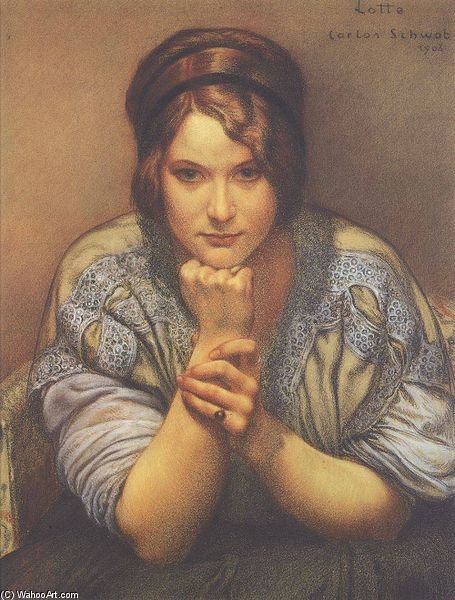 Porträt Der Tochter — Carlos Schwabe