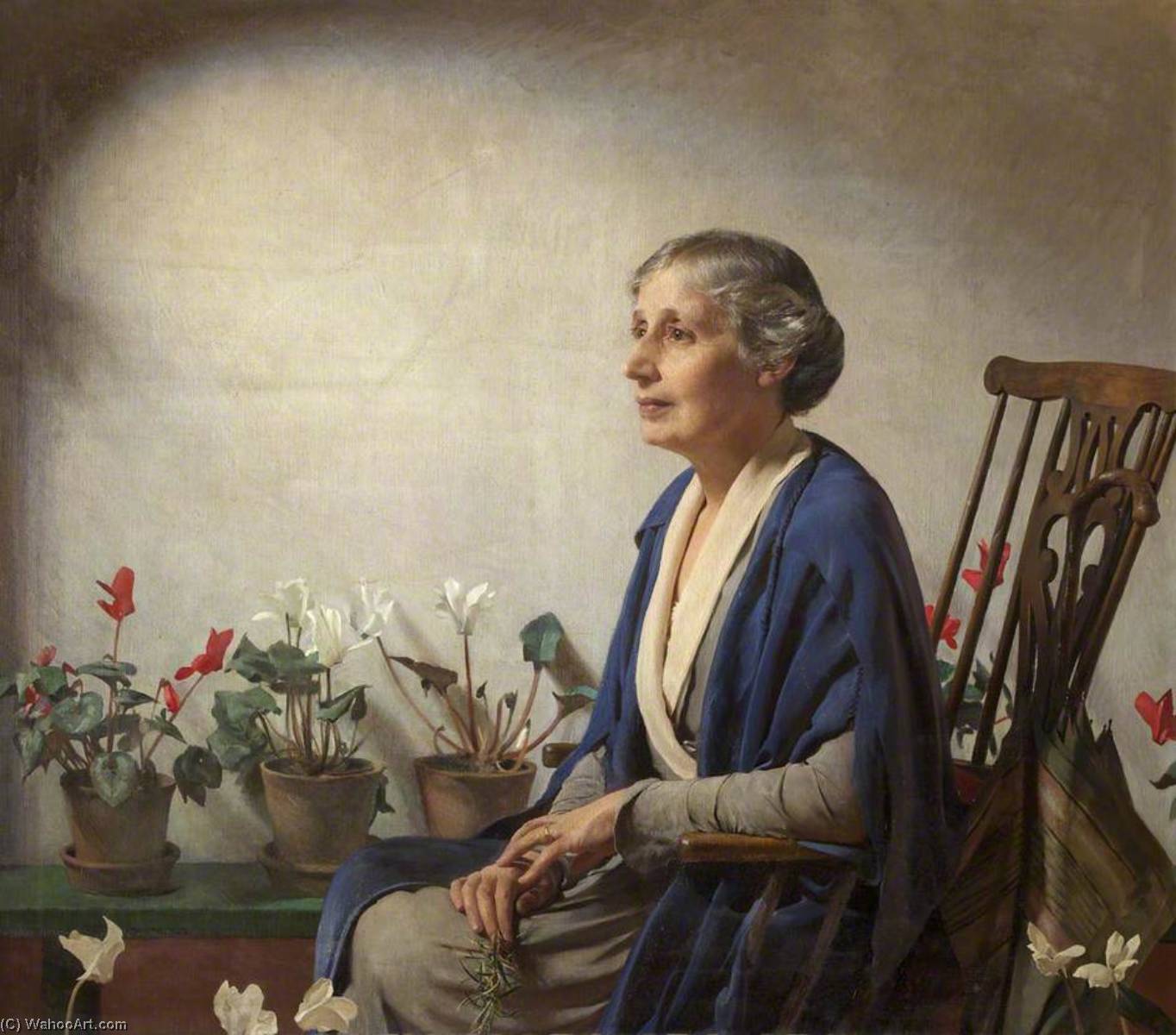 Waiting (portrait Of The Artist's Wife) — Frederick George Swaish