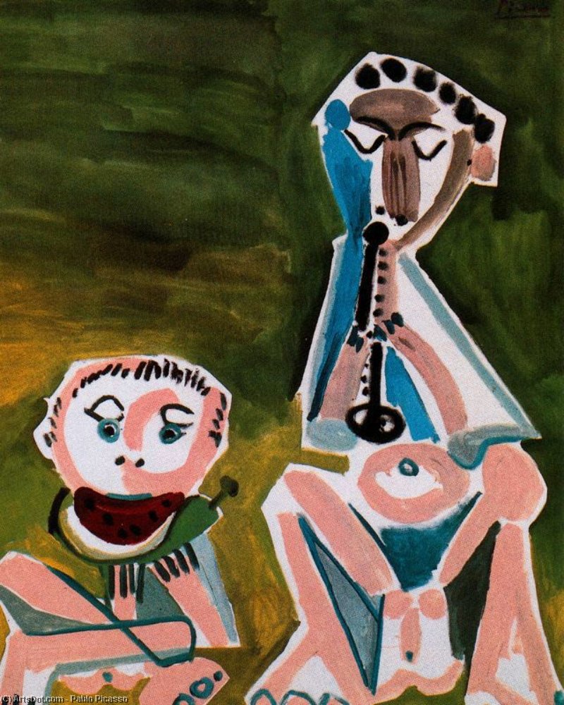Flute Player And Watermelon Eater — Пабло Пикасо