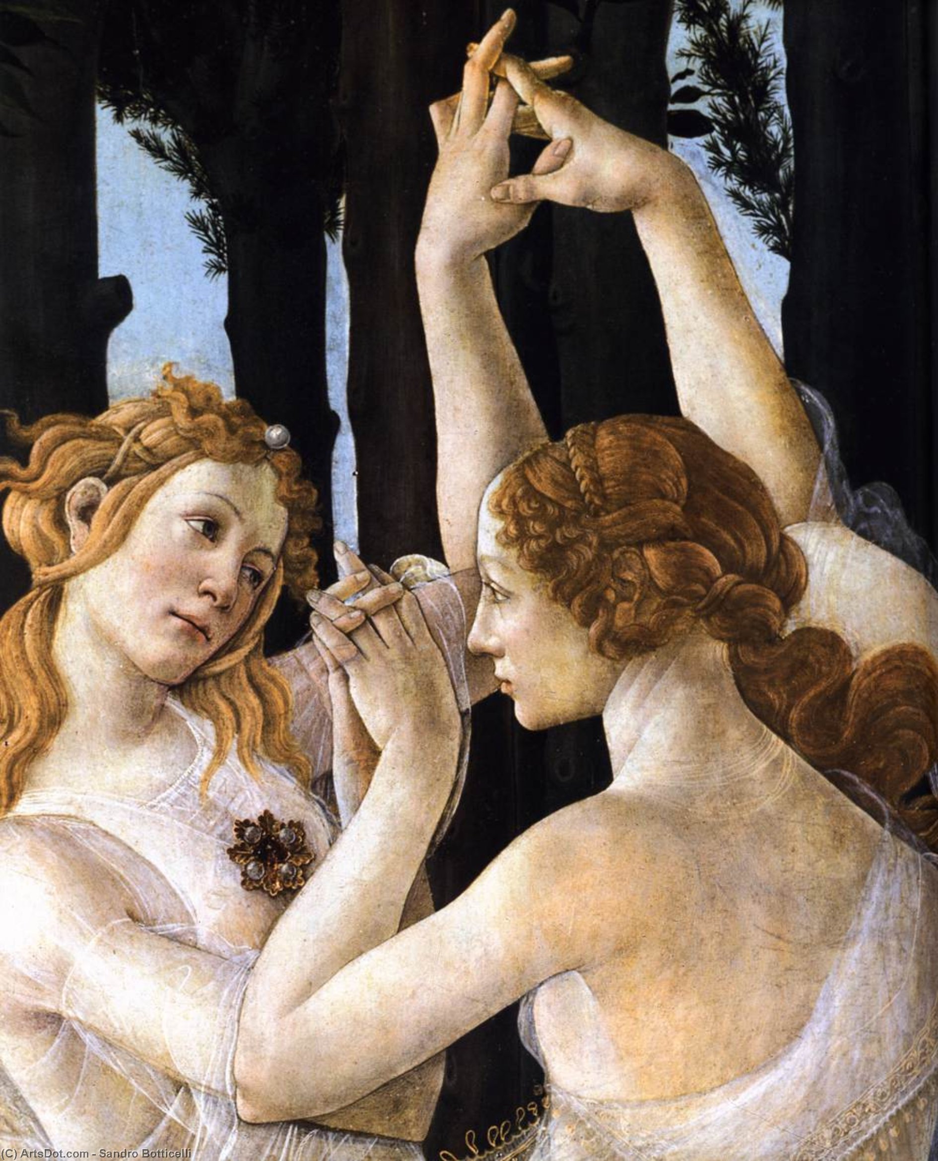 Primavera (detail) (15) — Боттичелли