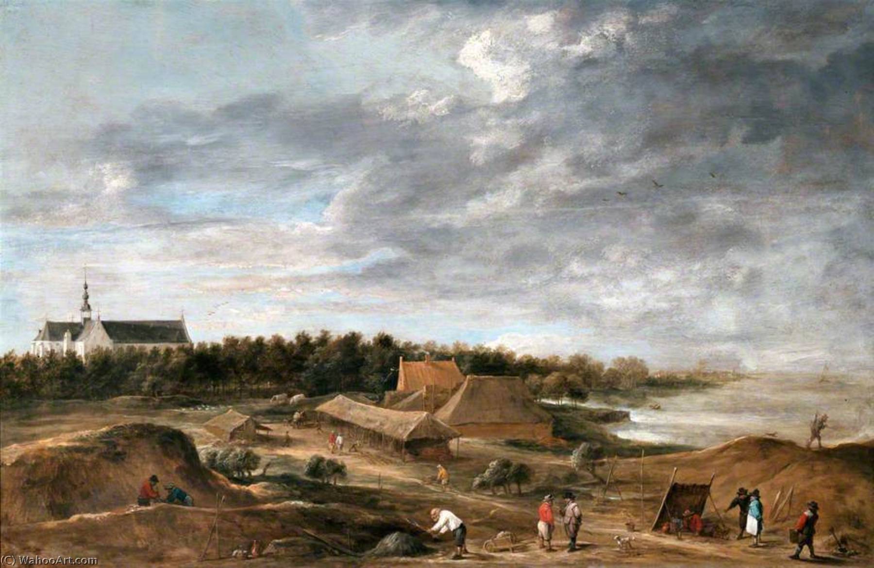 Brick Makers Near Hemiksem — David Teniers Ii Le Jeune