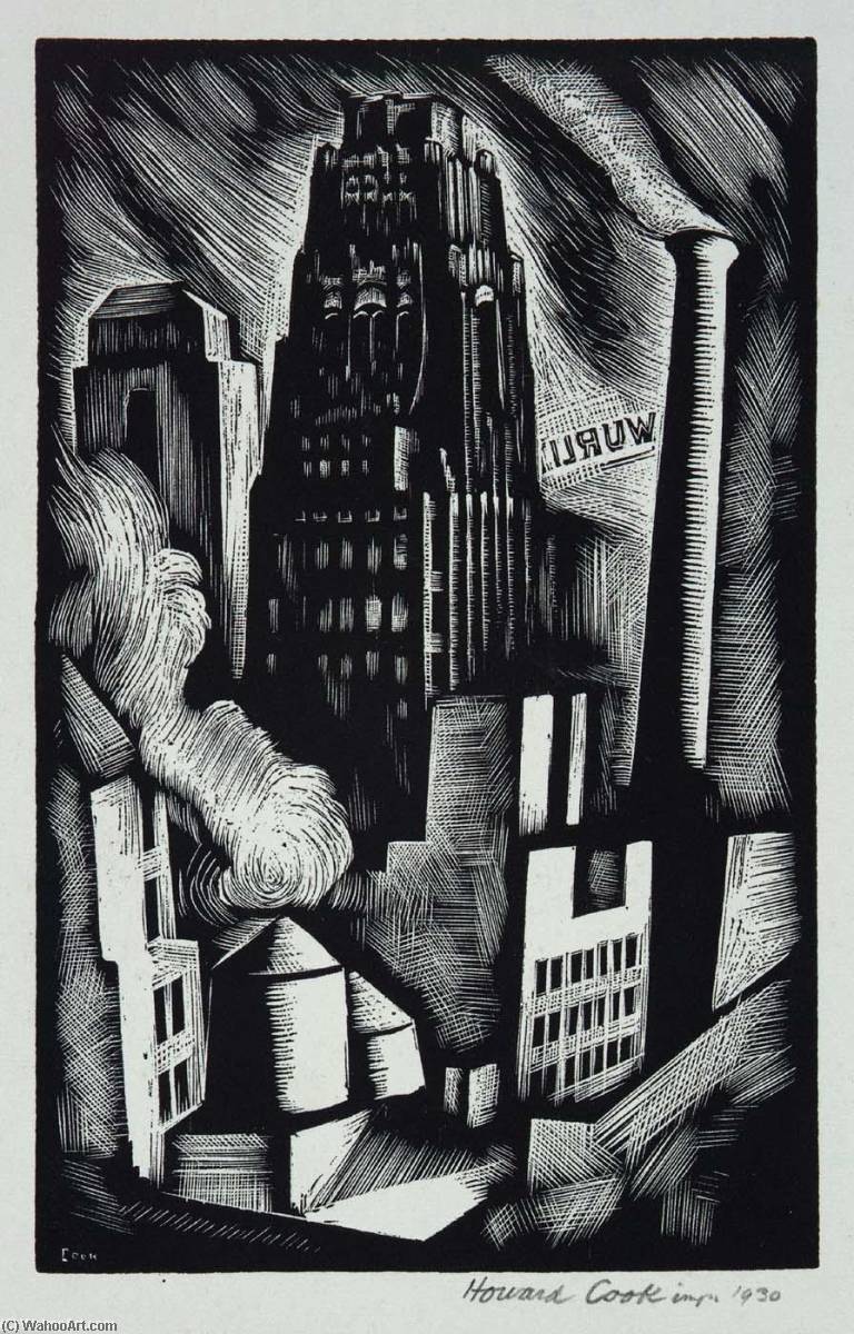 Radiator Building (illustration For Spiral Press) — Howard Cook