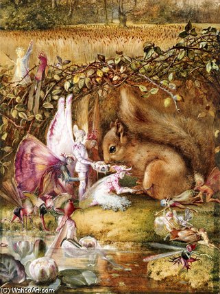 The Wounded Squirrel — John Anster Fitzgerald (fairy Fitzgerald)