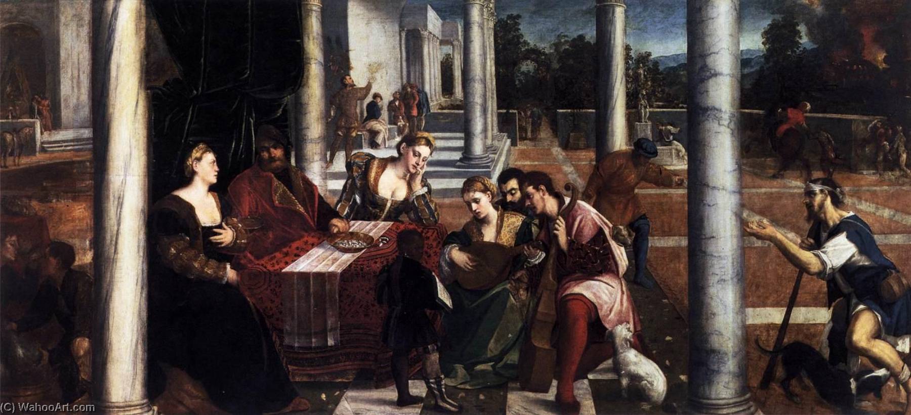 Dives And Lazarus — Bonifazio Veronese (bonifazio De Pitati)