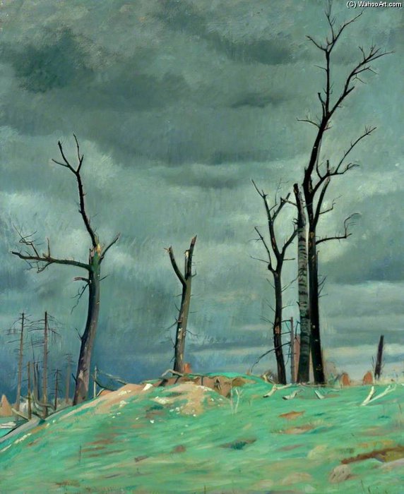 Avenue Of The Chateau, Bourlon, Western Front — Sir William Rothenstein
