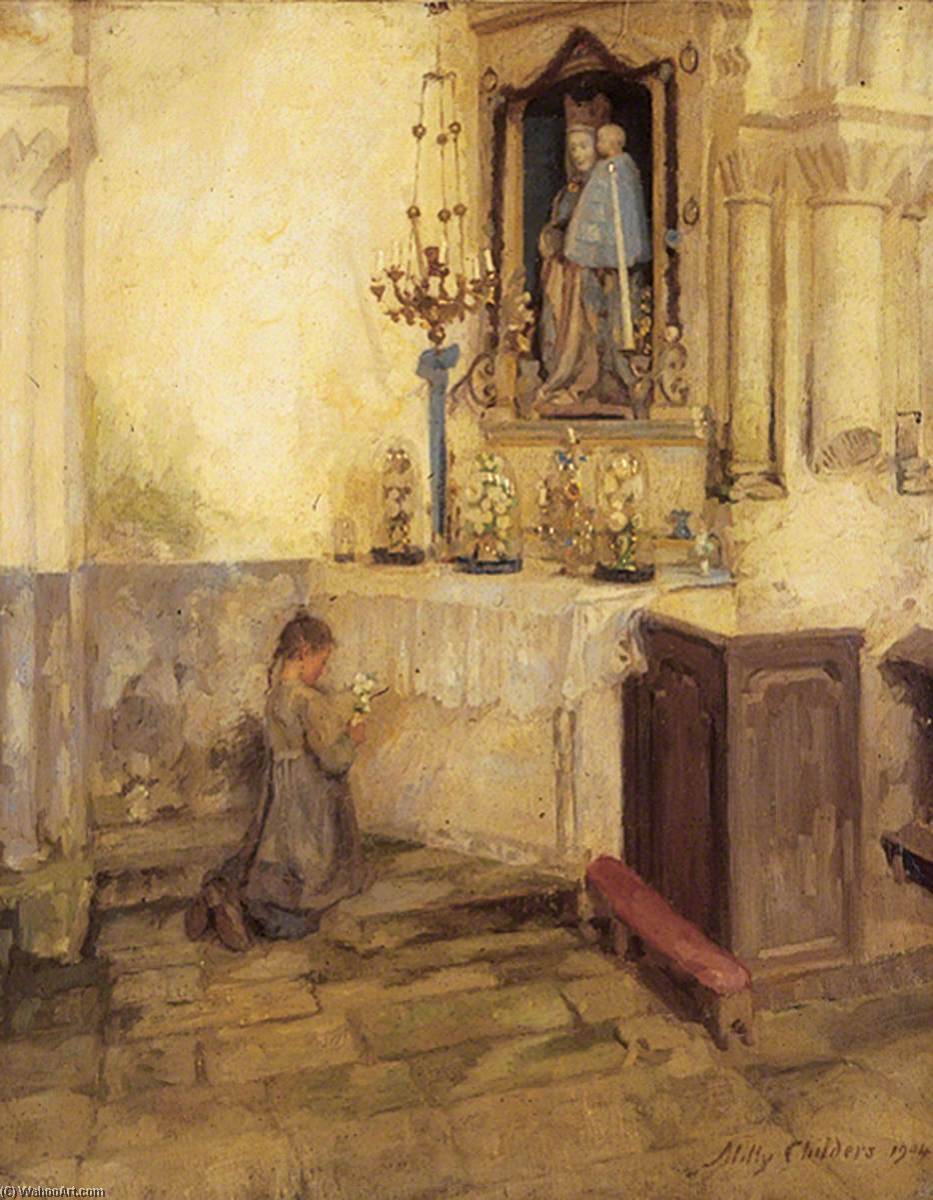Girl Praying In Church — Milly Childers