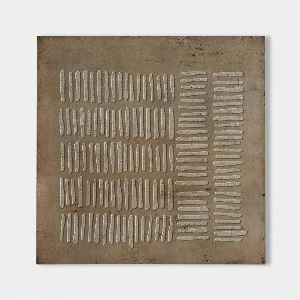 Monolithic Rhythms In Ochre: A Singular Study Of Tactile Earth And Stone — David Moreau