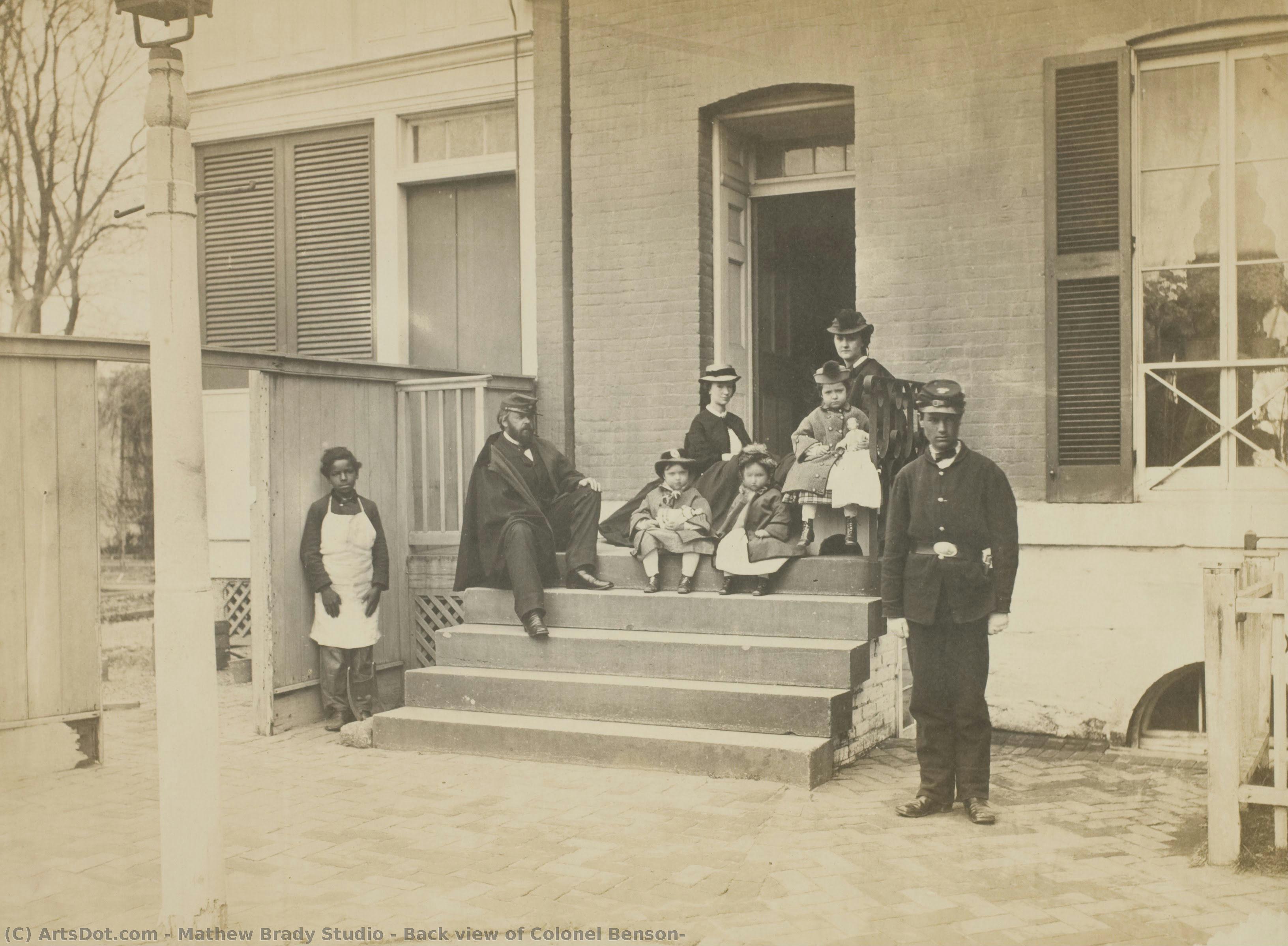 Back View Of Colonel Benson — Mathew Brady Studio