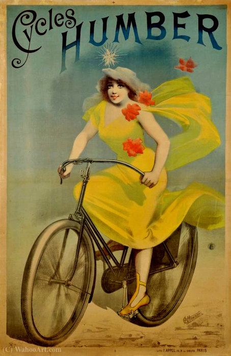 Advertising Poster Of Cycles Humbert — Alfred Choubrac
