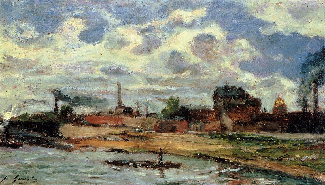 Port De Javel — Eugène Henri Paul Gauguin