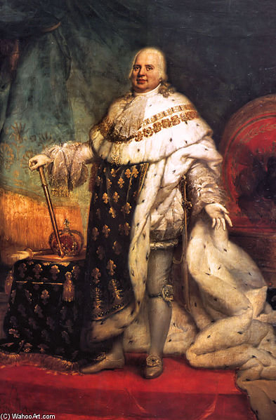 Portrait Of Louis Xviii Of France — Jean Baptiste Paulin Guérin