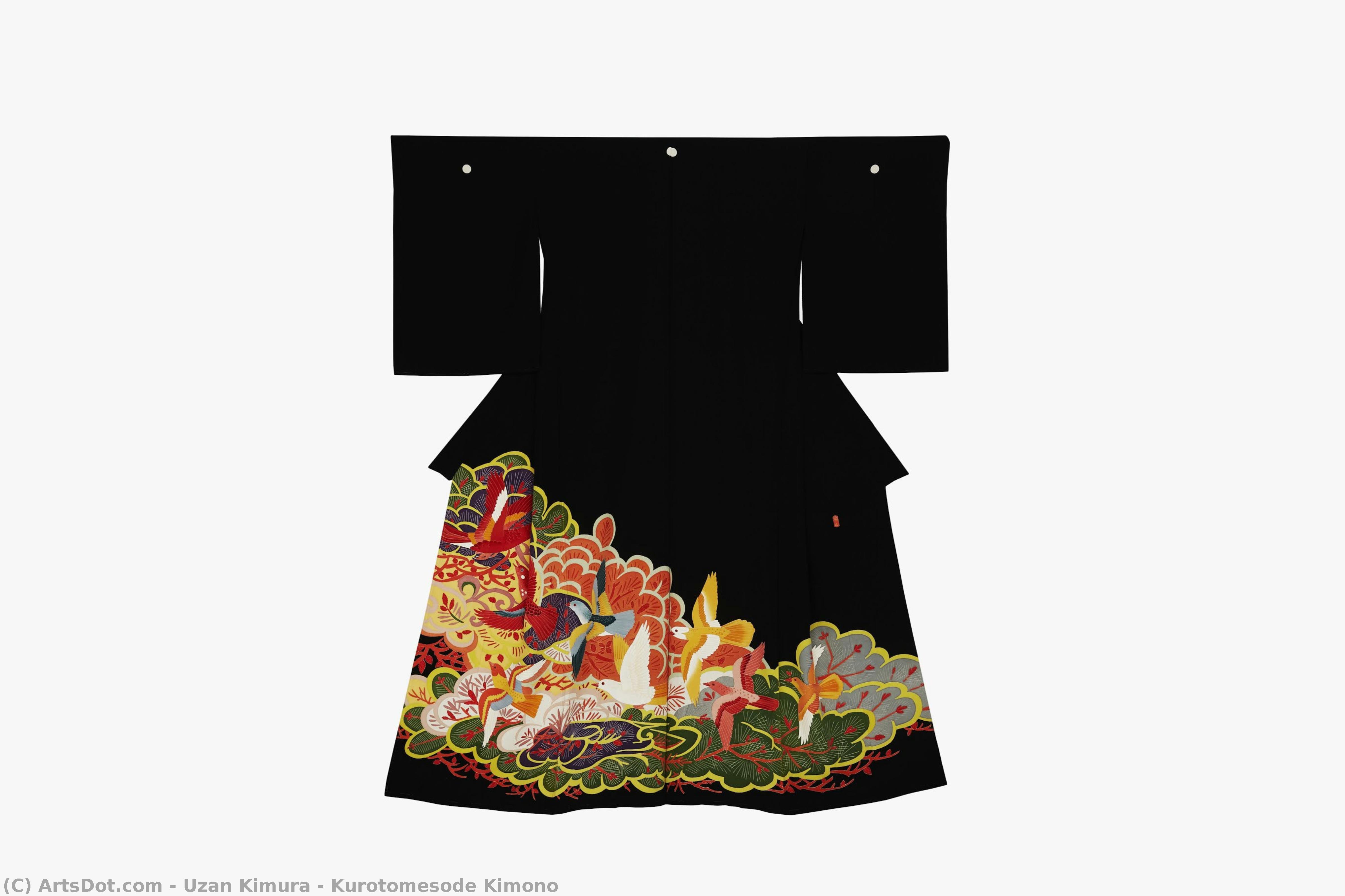 Kurotomesode Kimono — Uzan Kimura