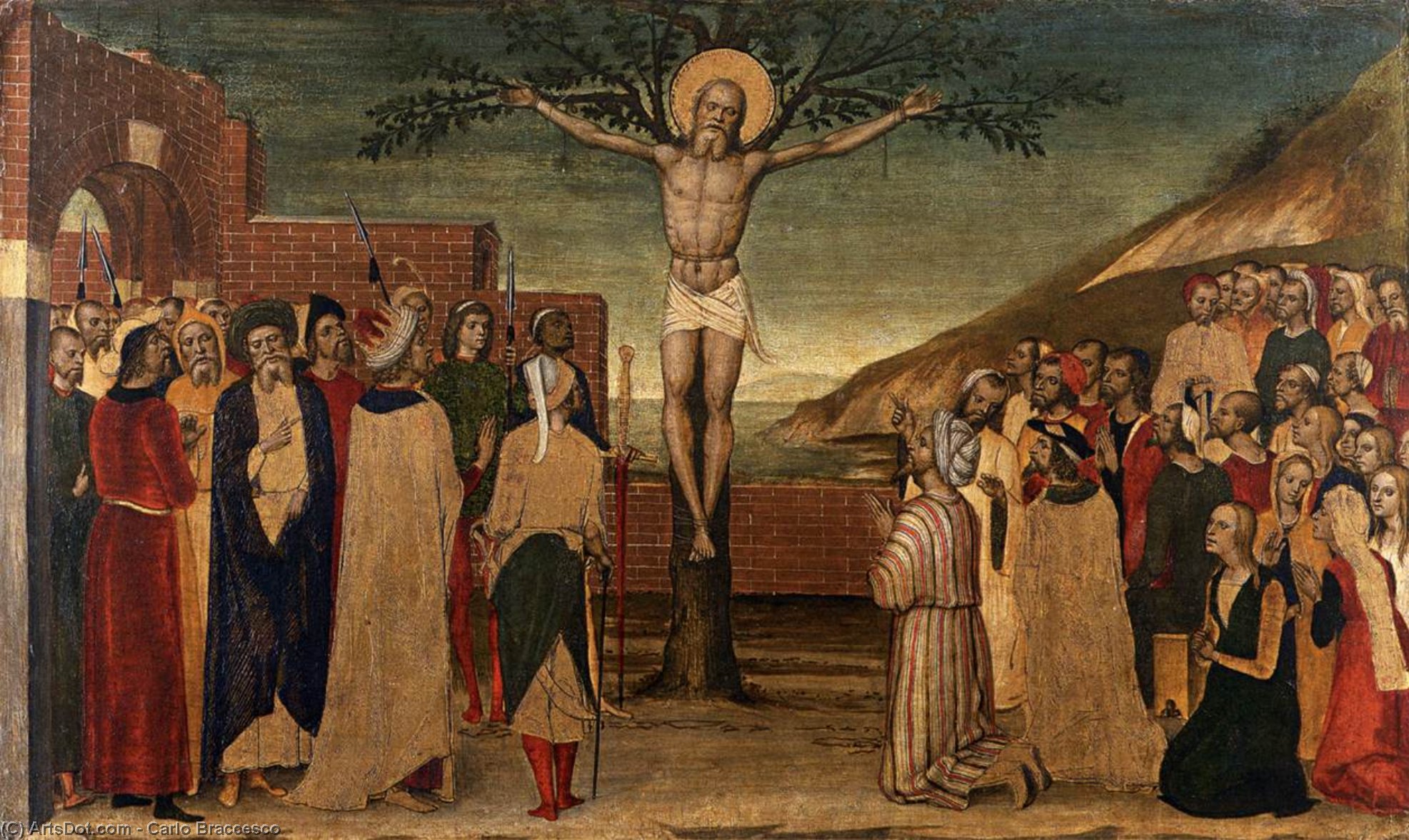 Crucifixion Of St Andrew — Carlo Braccesco