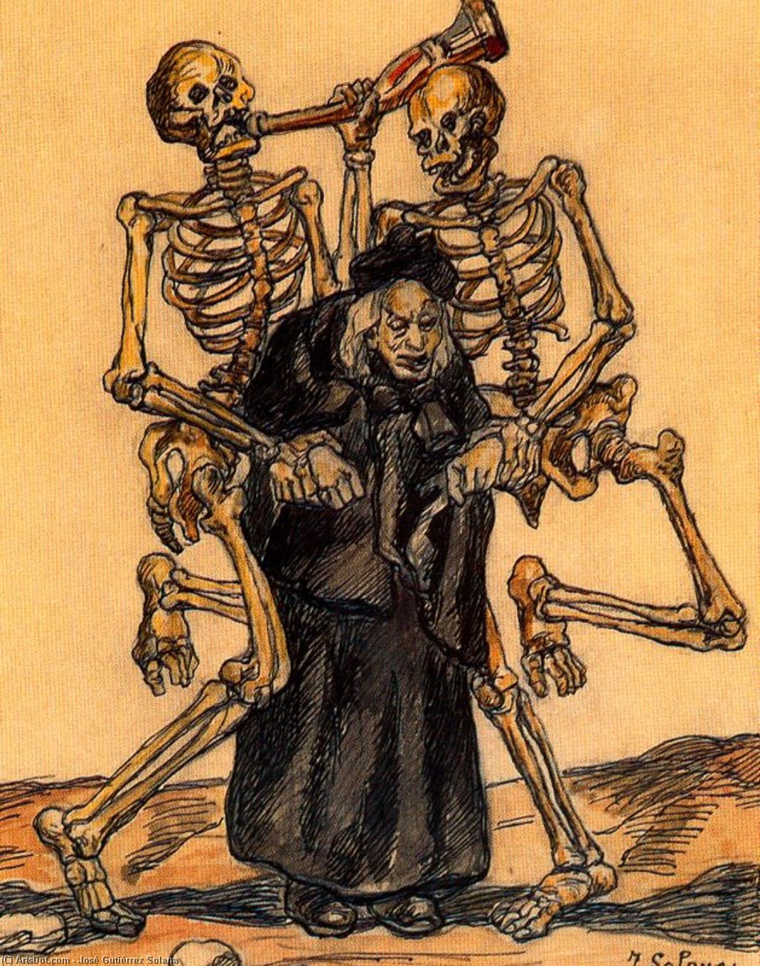 Dibujo Para 'el Fin Del Mundo' — ホセ・グティエレス・ソラナ