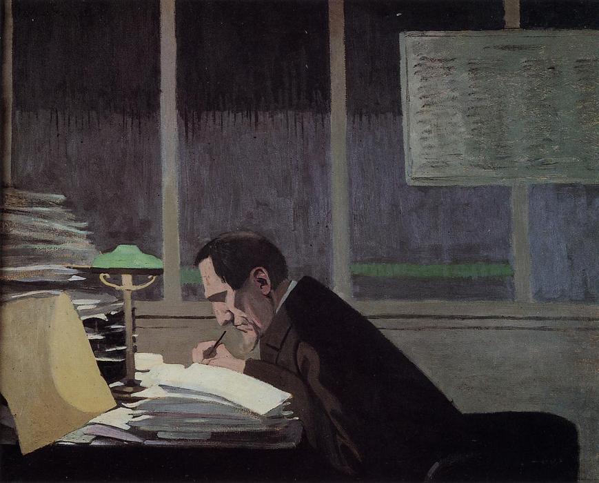 Felix Feneon At The Revue Blanche — Félix Vallotton