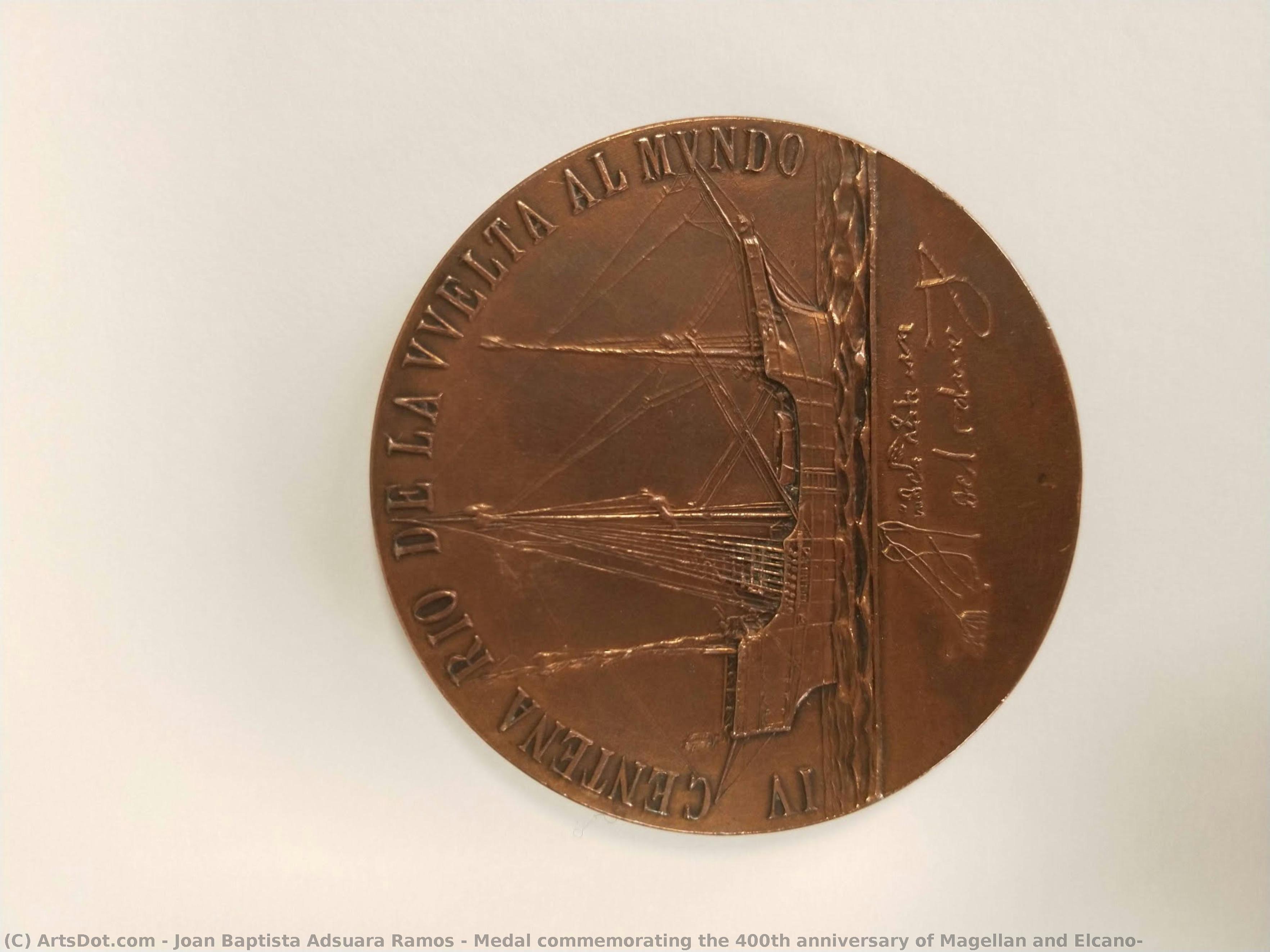 Medal Commemorating The 400th Anniversary Of Magellan And Elcano — Joan Baptista Adsuara Ramos