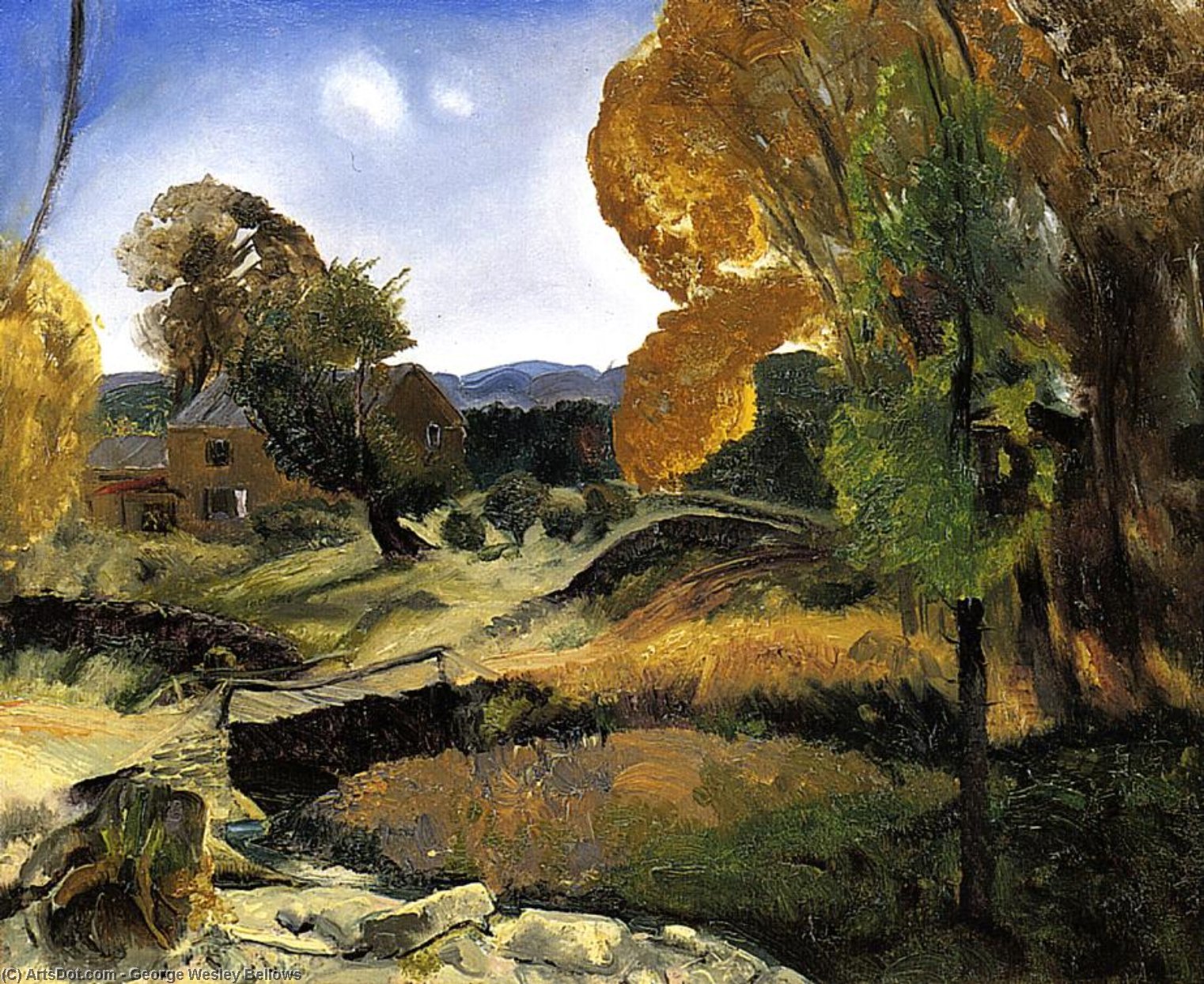 Little Bridge, Woodstock — George Wesley Bellows
