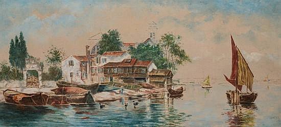 Off The Grand Canal — Antonio Maria De La Concepcion Reyna Manescau
