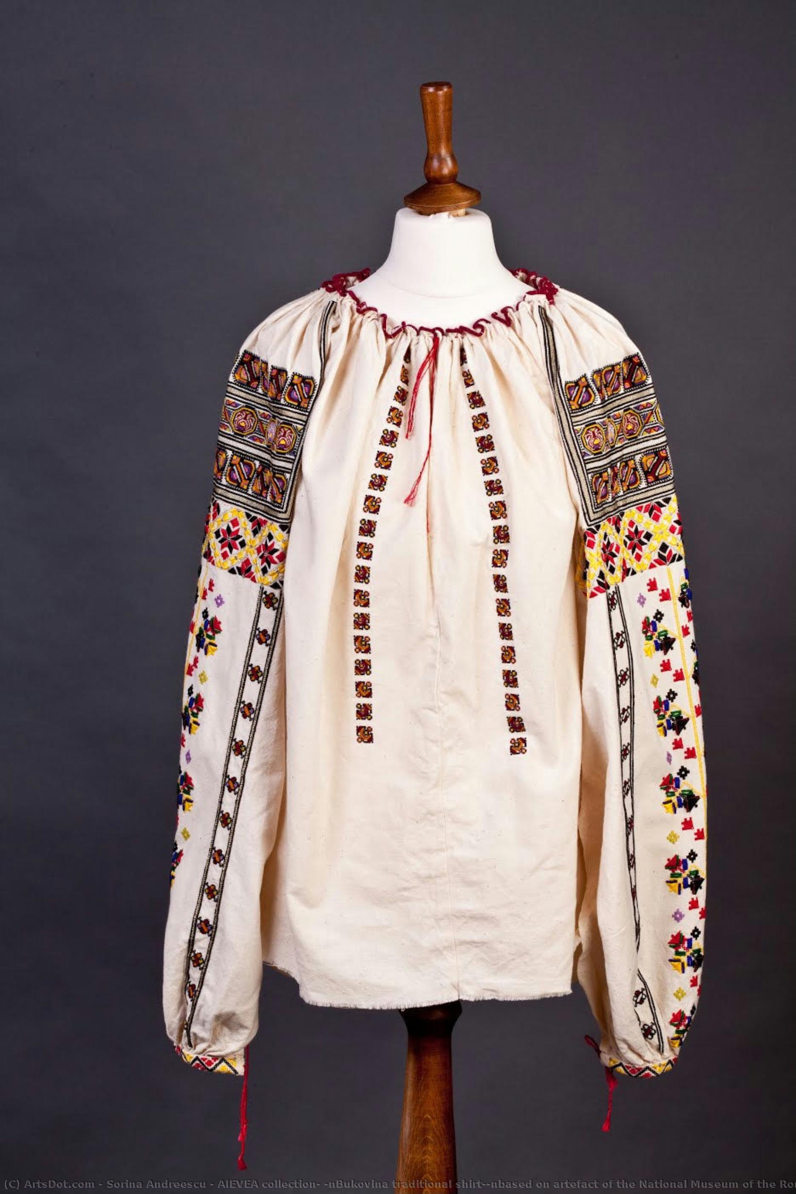Aievea Collection; \nbukovina Traditional Shirt;\nbased On Artefact Of The National Museum Of The Romanian Peasant — Sorina Andreescu