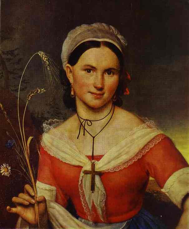 Portrait Of Ye. A. Teleshova — Orest Adamovich Kiprensky