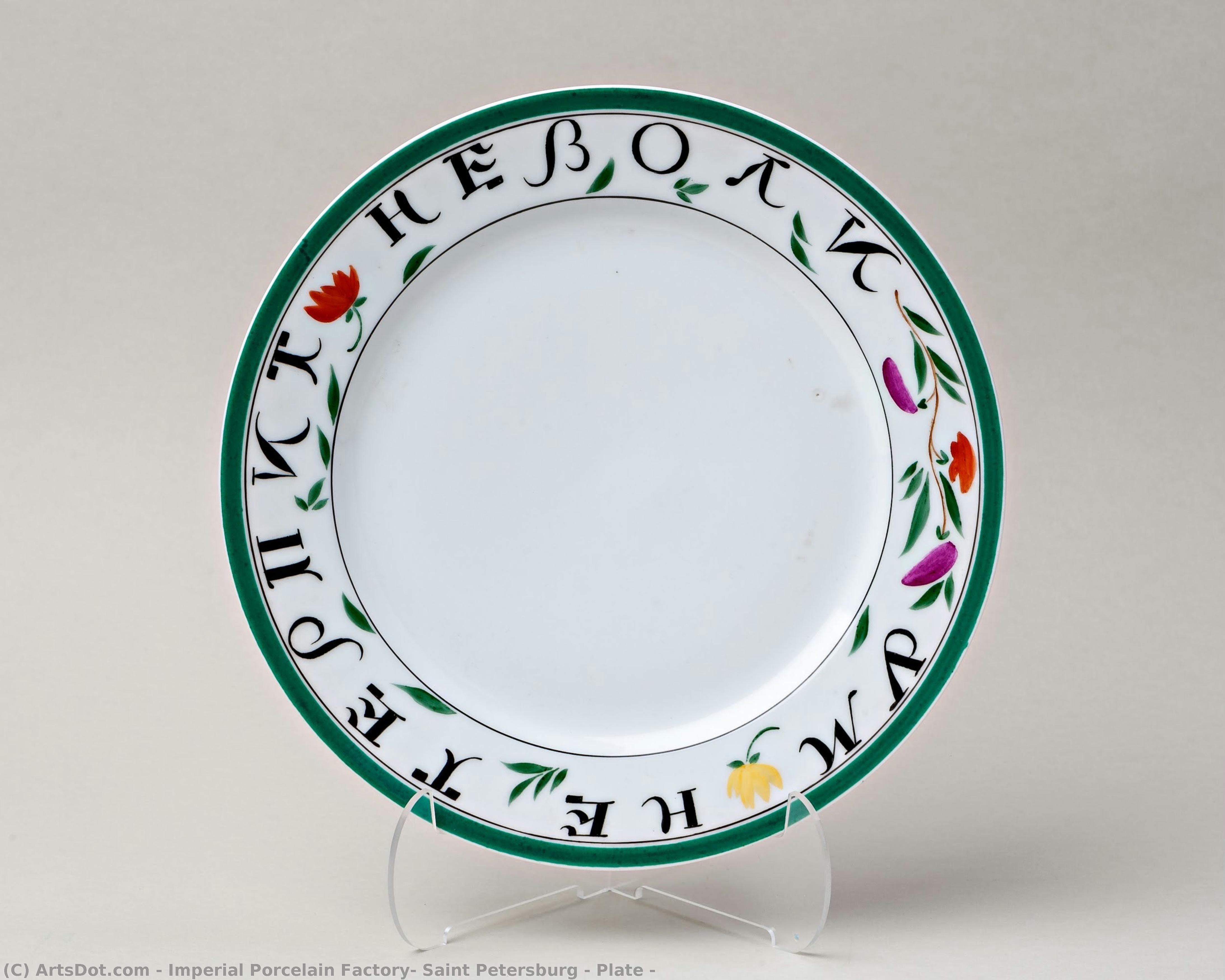 Plate — Imperial Porcelain Factory, Saint Petersburg