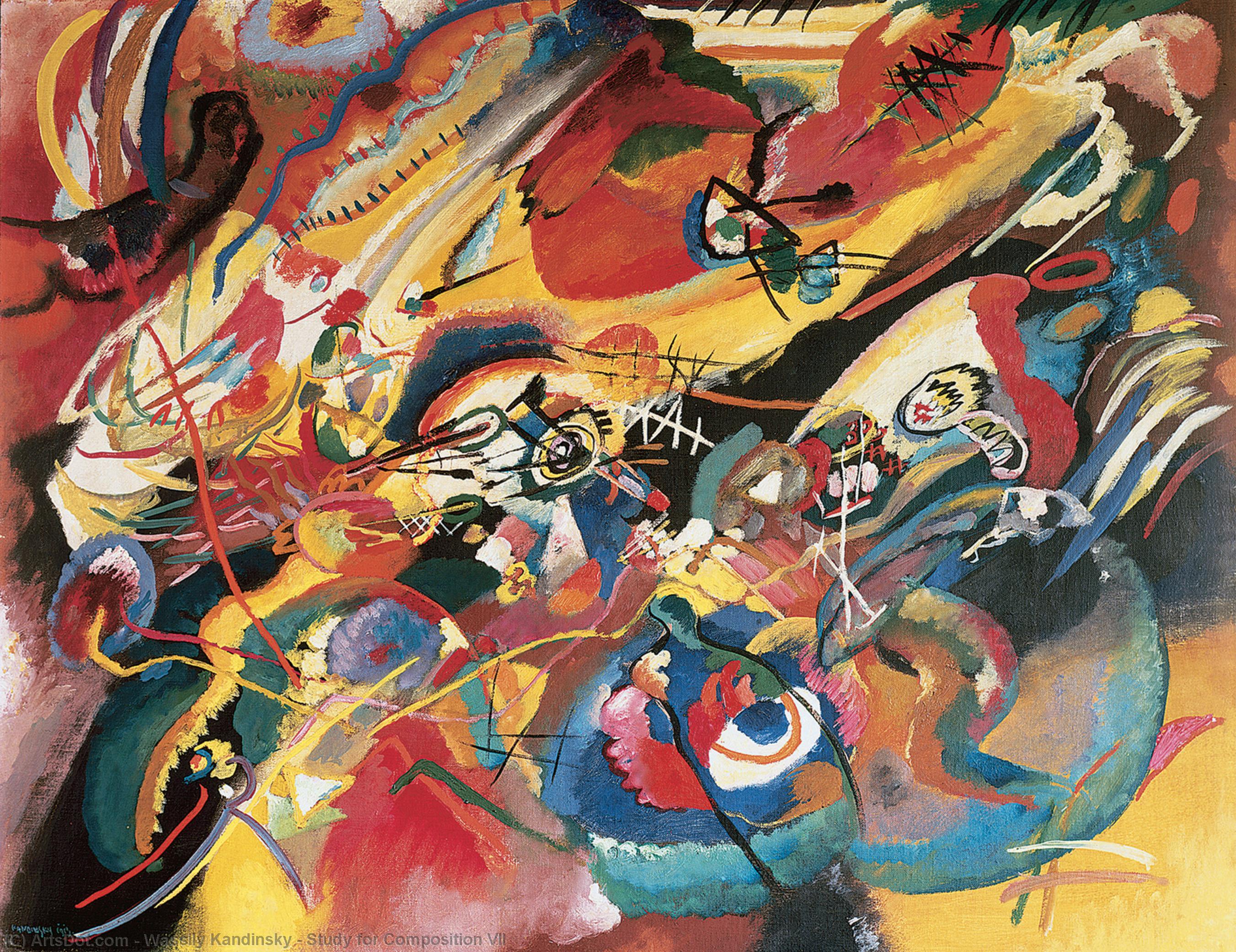 Study For Composition Vii — Wassily Wassilyevich Kandinsky