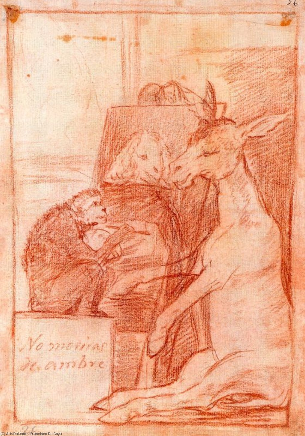 Si Sabrá Mas El Discipulo — Francisco José De Goya Y Lucientes