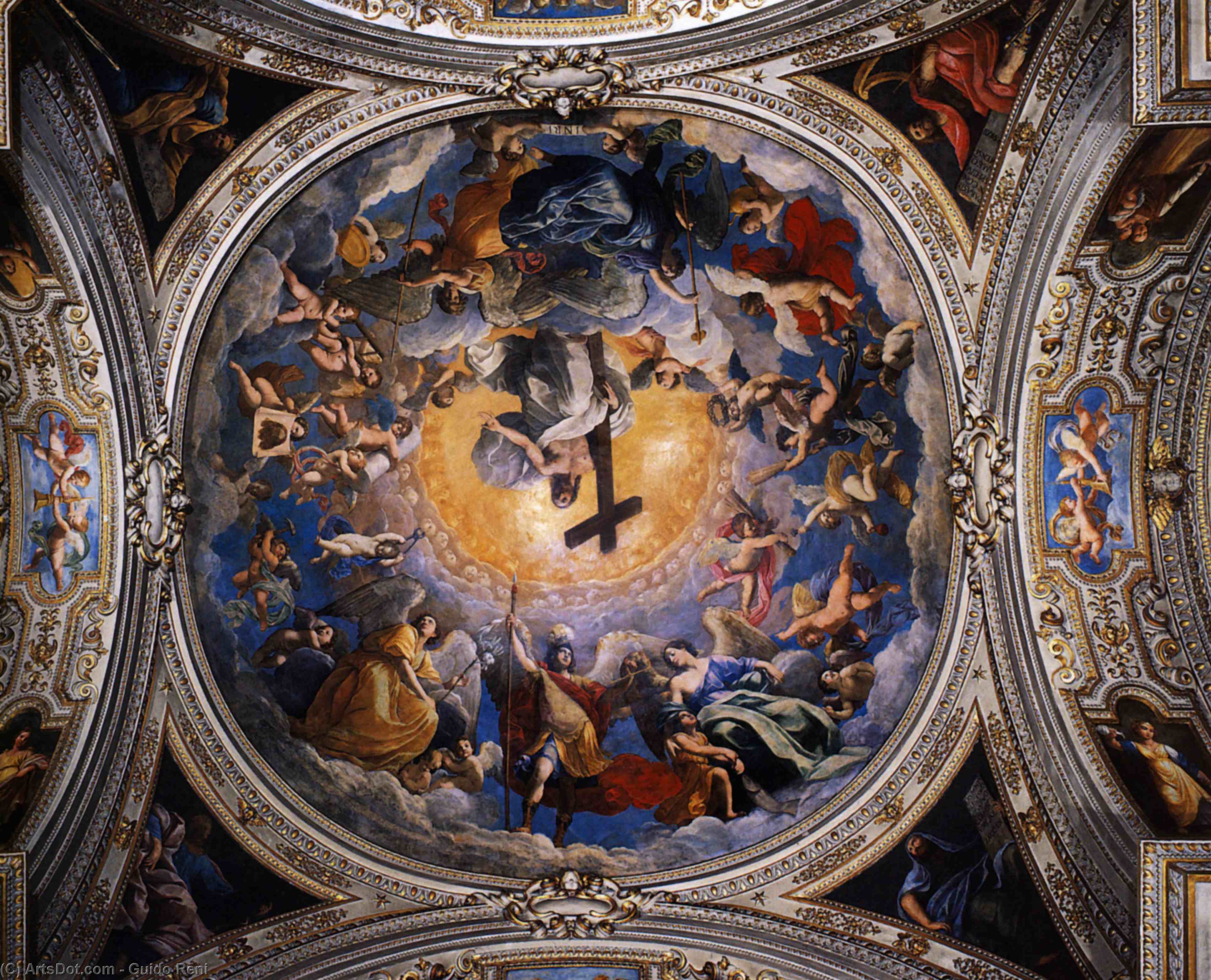 Christ In Glory Between The Angels And Archangels — Reni Guido (le Guide)