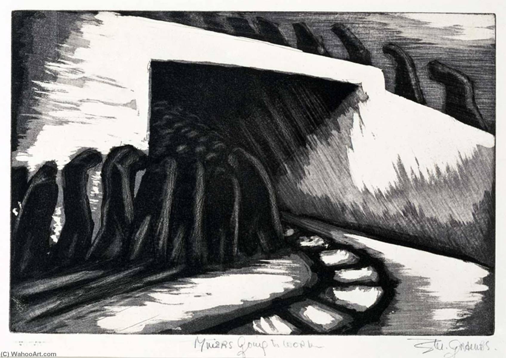 Miners Going To Work — Blanche Grambs