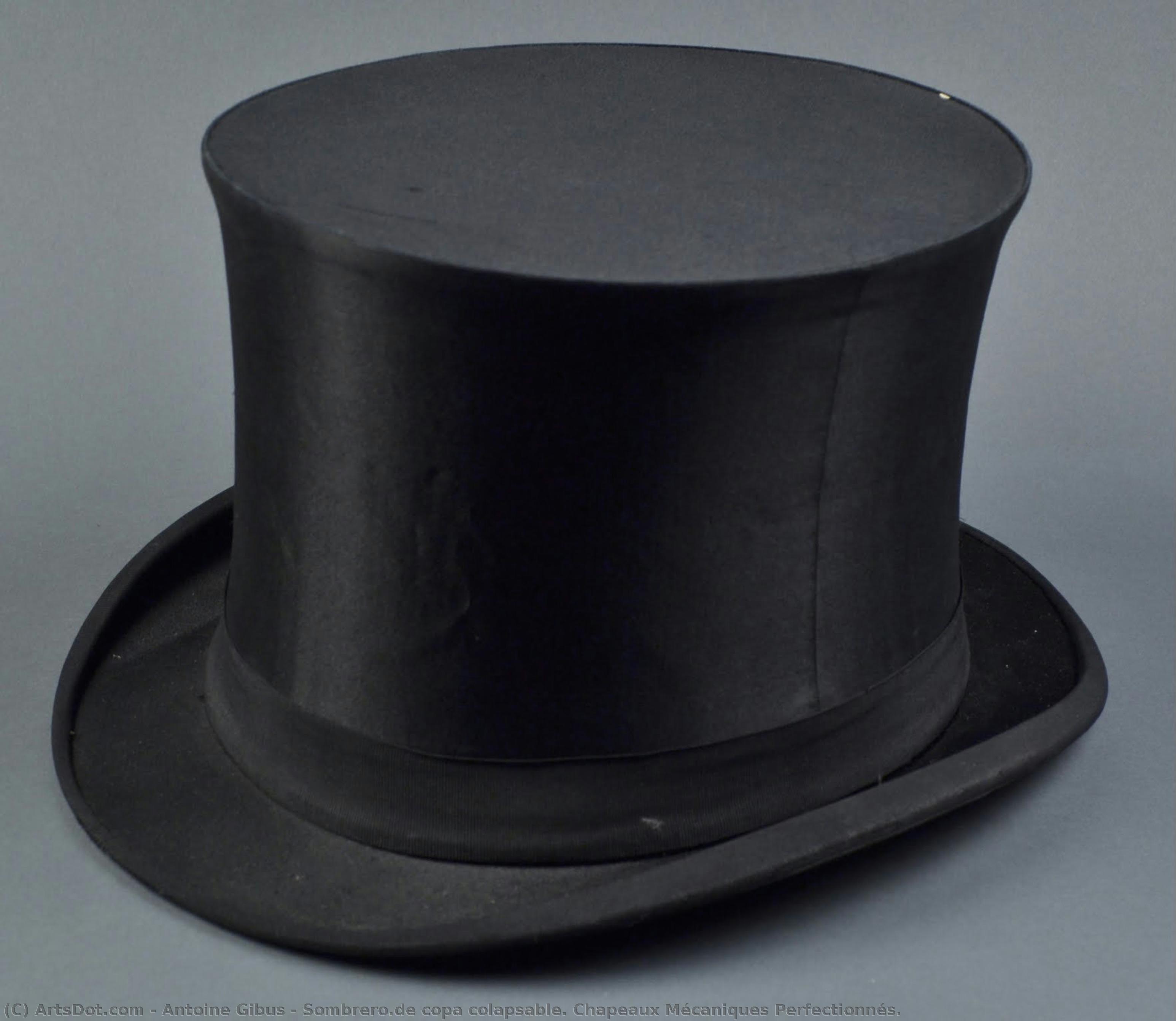 Sombrero.de Copa Colapsable. Chapeaux Mécaniques Perfectionnés. — Antoine Gibus