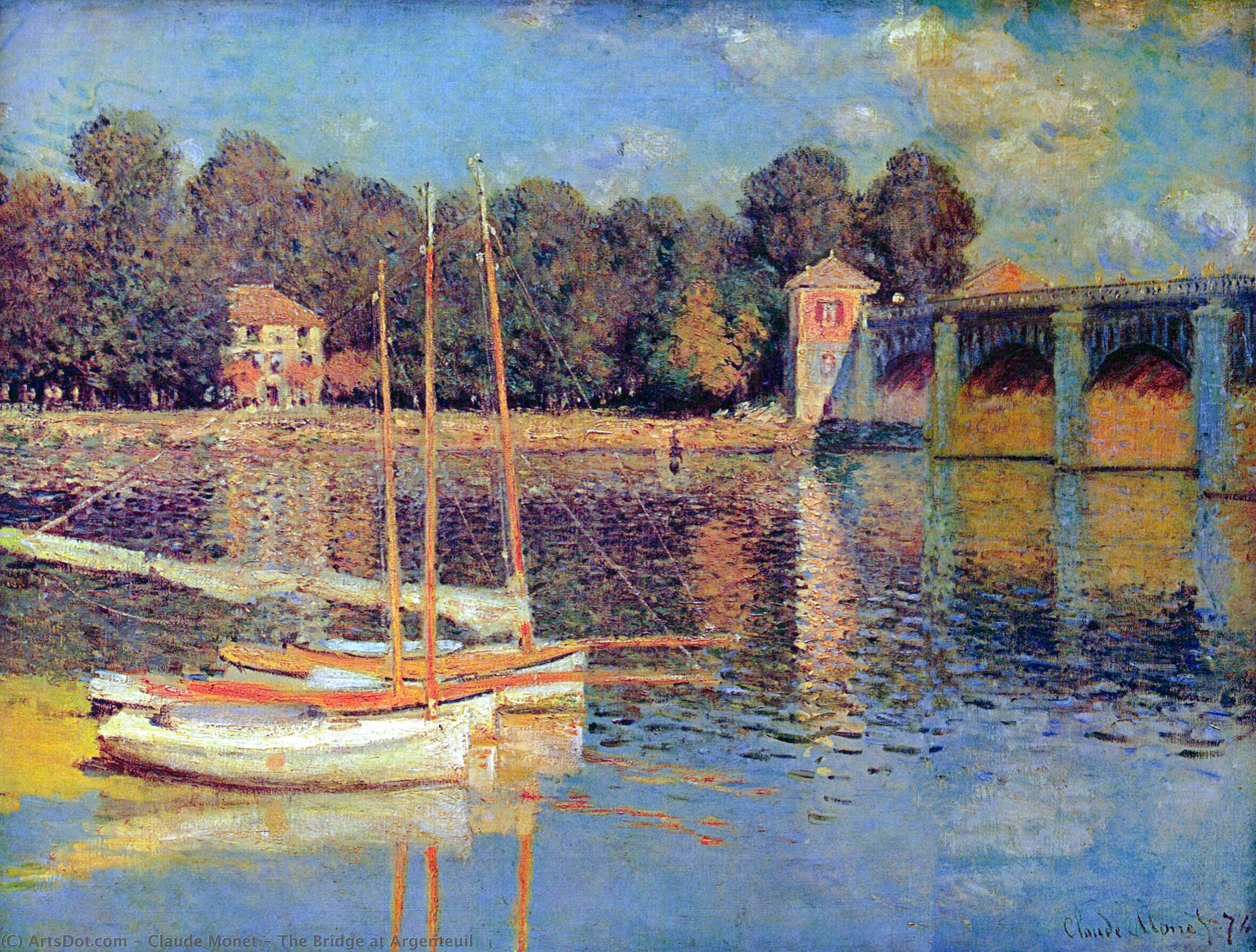 The Bridge At Argenteuil — Клод Моне
