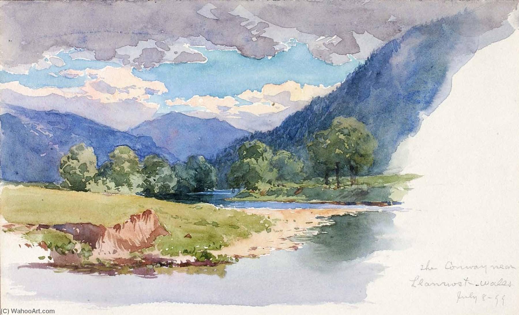 The Conway, Near Llanrwst, Wales — George Elbert Burr